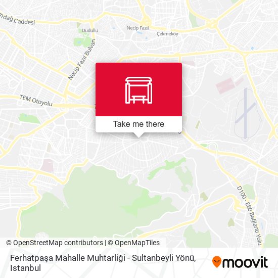 Ferhatpaşa Mahalle Muhtarliği - Sultanbeyli Yönü map