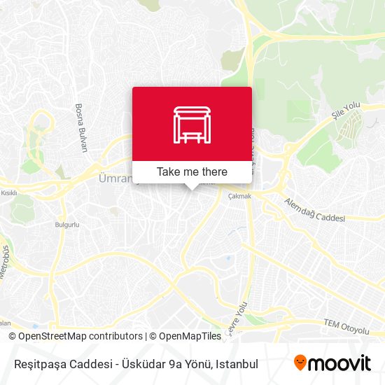 Reşitpaşa Caddesi - Üsküdar 9a Yönü map