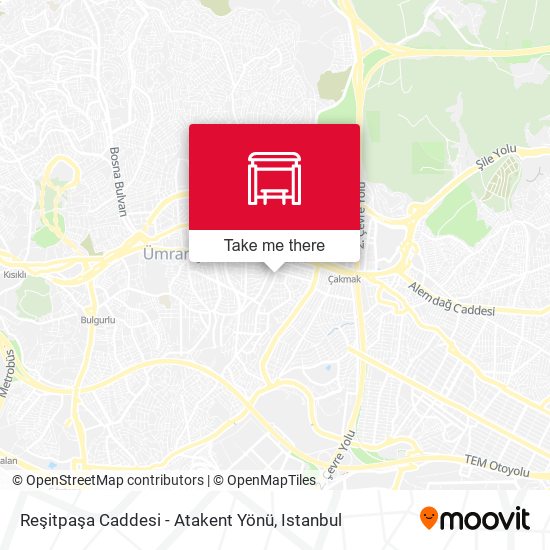 Reşitpaşa Caddesi - Atakent Yönü map