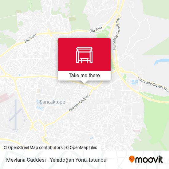 Mevlana Caddesi - Yenidoğan Yönü map