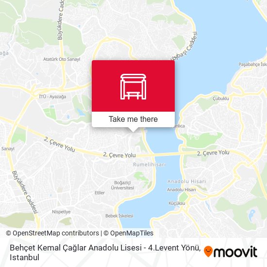 Behçet Kemal Çağlar Anadolu Lisesi - 4.Levent Yönü map