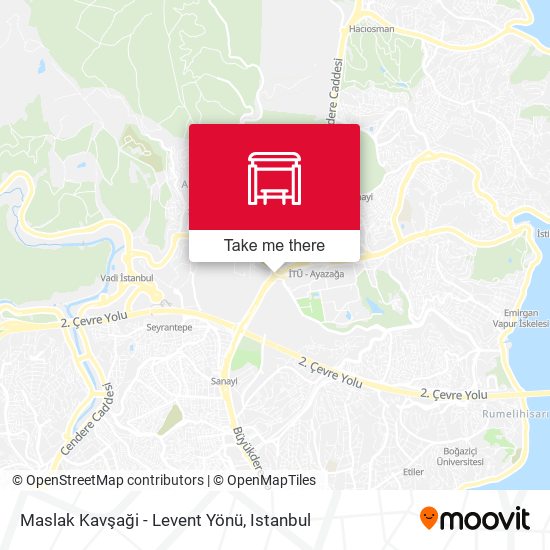 Maslak Kavşaği - Levent Yönü map