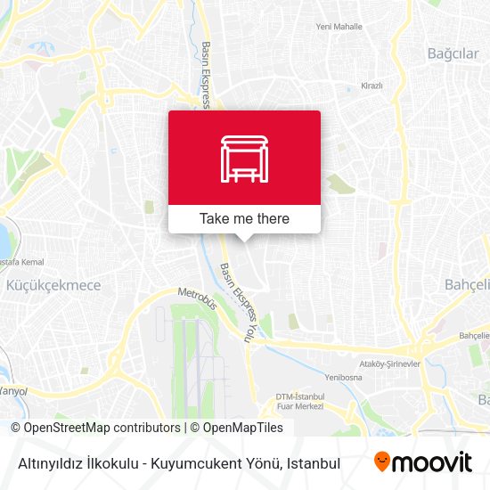 Altınyıldız İlkokulu - Kuyumcukent Yönü map