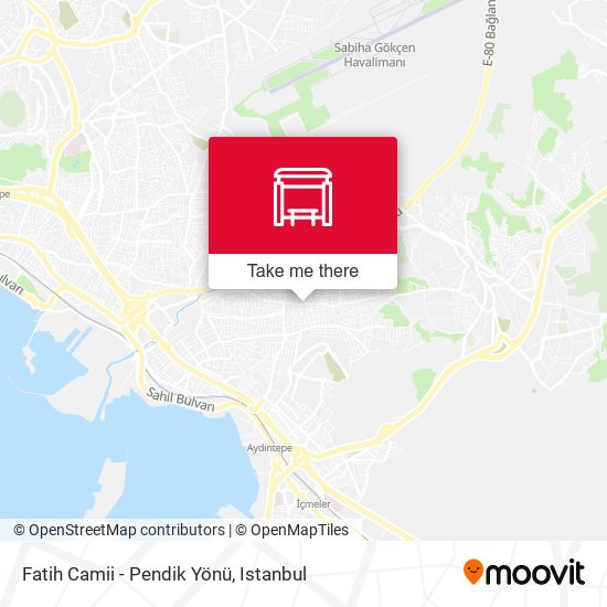 Fatih Camii - Pendik Yönü map