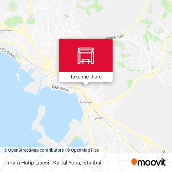 İmam Hatip Lisesi - Kartal Yönü map