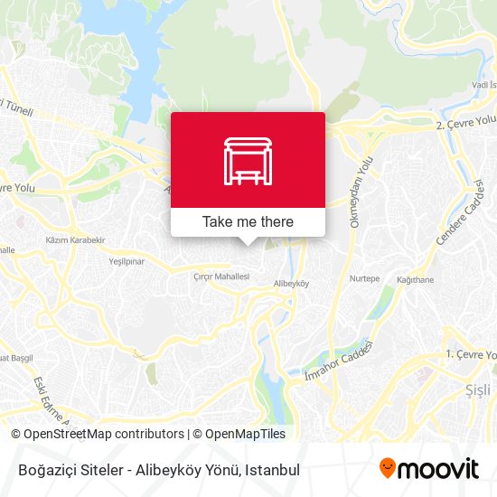 Boğaziçi Siteler - Alibeyköy Yönü map