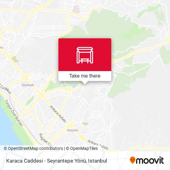 Karaca Caddesi - Seyrantepe Yönü map