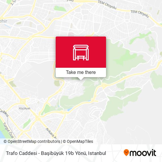 Trafo Caddesi - Başibüyük 19b Yönü map
