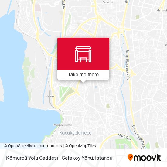Kömürcü Yolu Caddesi - Sefaköy Yönü map