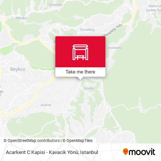 Acarkent C Kapisi - Kavacik Yönü map