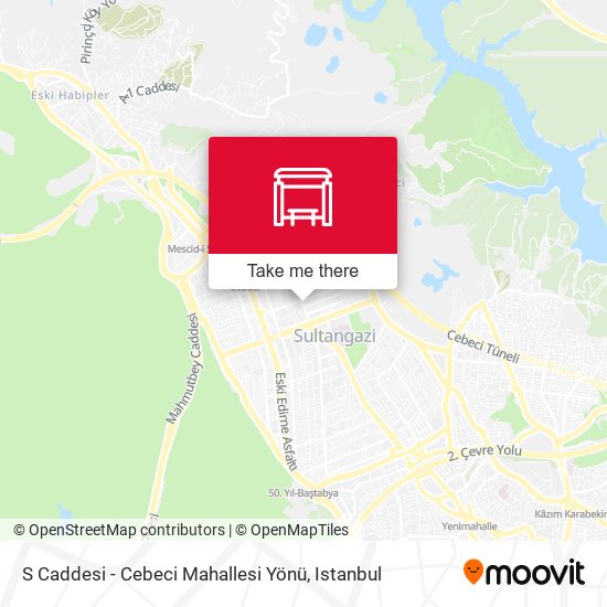S Caddesi - Cebeci Mahallesi Yönü map