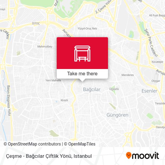 Çeşme - Bağcılar Çiftlik Yönü map