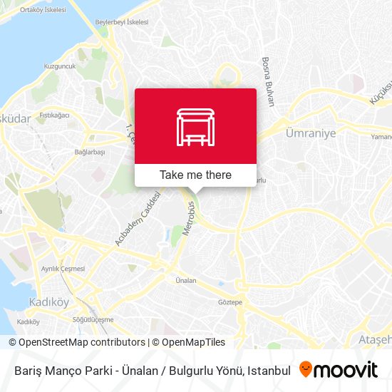 Bariş Manço Parki - Ünalan / Bulgurlu Yönü map
