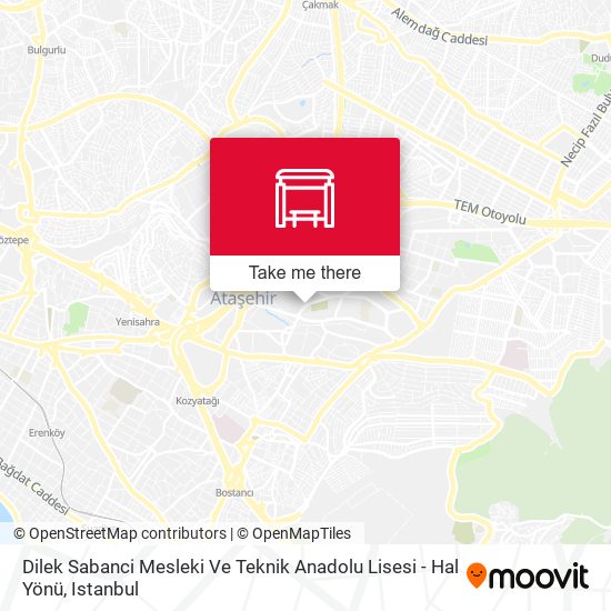 Dilek Sabanci Mesleki Ve Teknik Anadolu Lisesi - Hal Yönü map