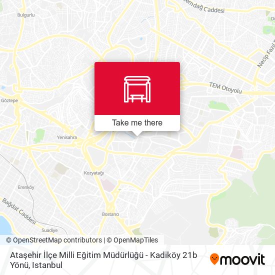Ataşehir İlçe Milli Eğitim Müdürlüğü - Kadiköy 21b Yönü map