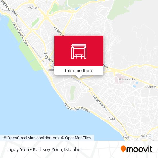 Tugay Yolu - Kadiköy Yönü map