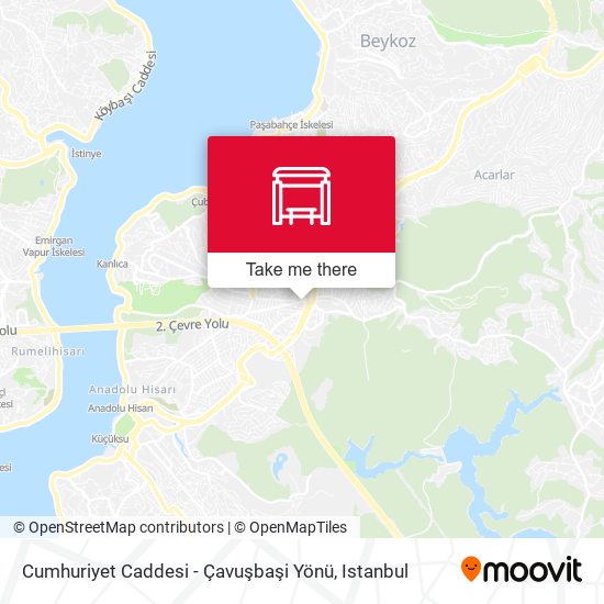 Cumhuriyet Caddesi - Çavuşbaşi Yönü map