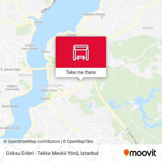 Göksu Evleri - Tekke Mevkii Yönü map