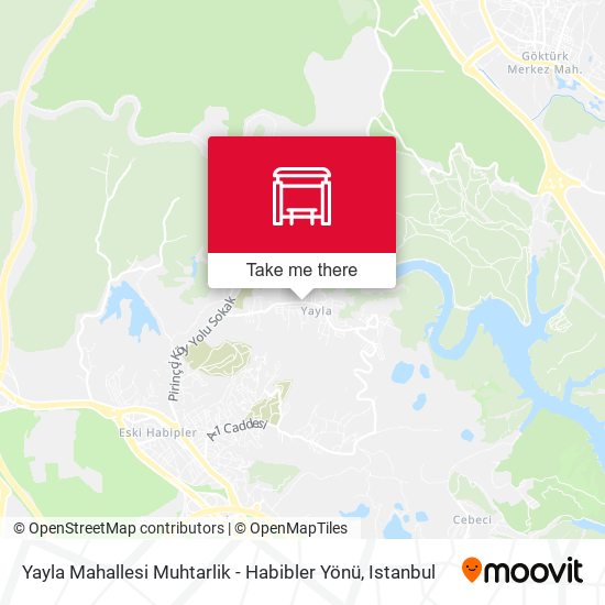 Yayla Mahallesi Muhtarlik - Habibler Yönü map
