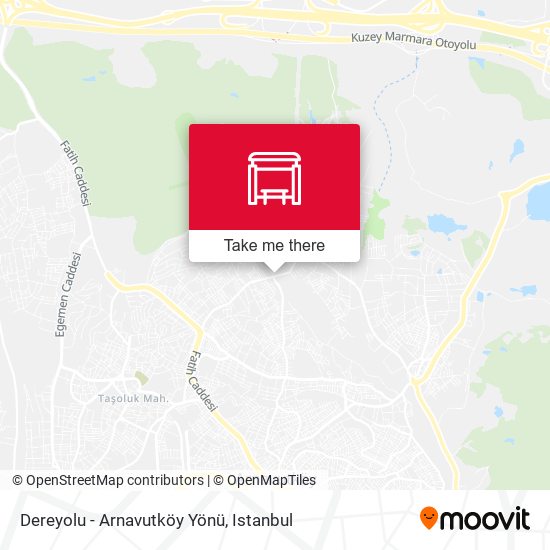Dereyolu - Arnavutköy Yönü map