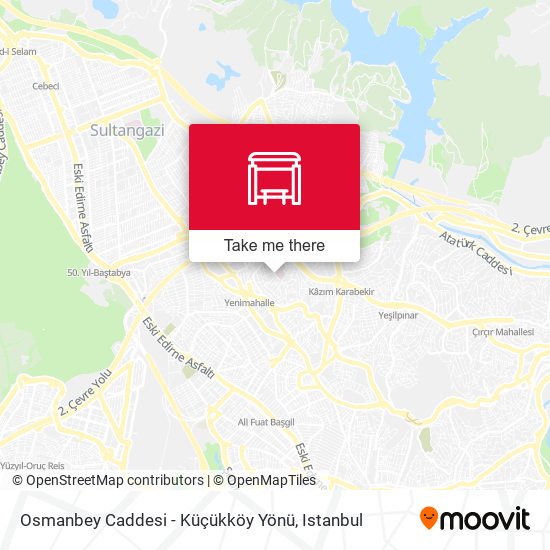 Osmanbey Caddesi - Küçükköy Yönü map