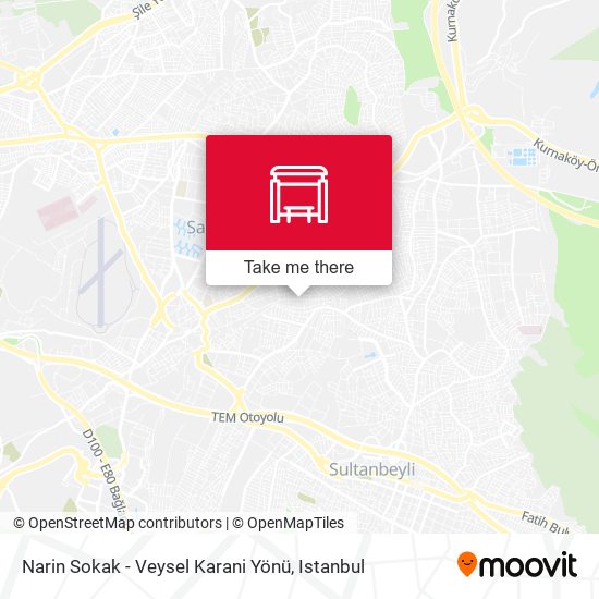 Narin Sokak - Veysel Karani Yönü map