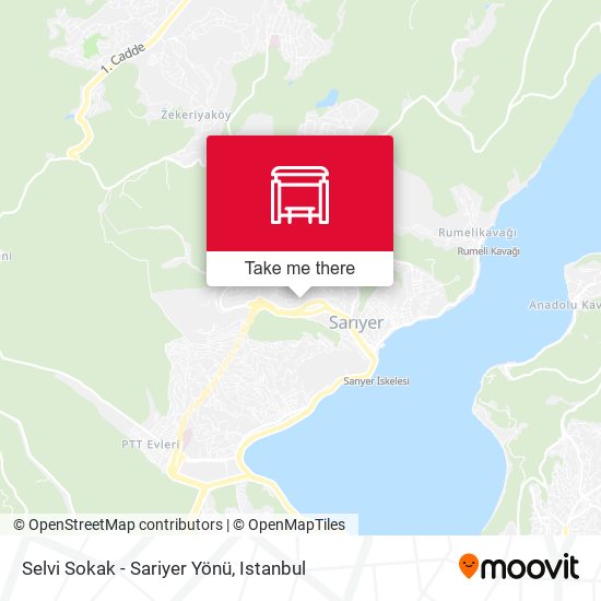 Selvi Sokak - Sariyer Yönü map