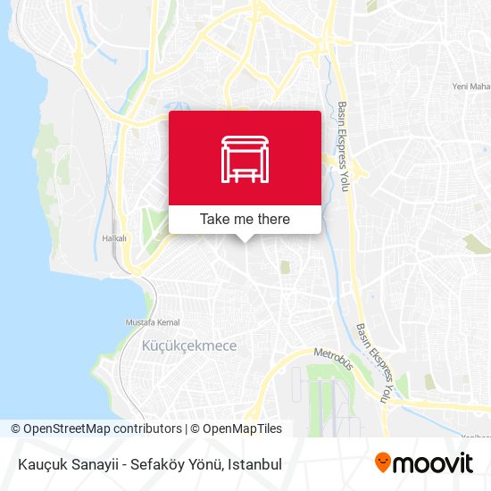 Kauçuk Sanayii - Sefaköy Yönü map