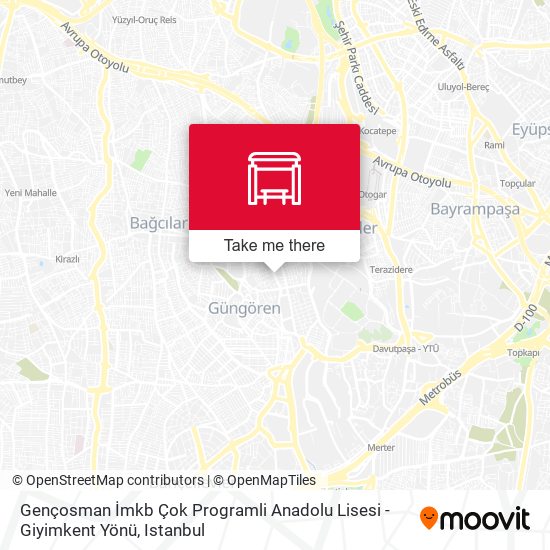 Gençosman İmkb Çok Programli Anadolu Lisesi - Giyimkent Yönü map