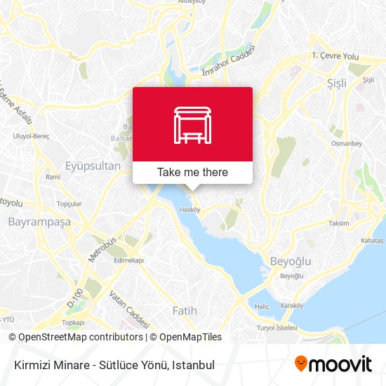 Kirmizi Minare - Sütlüce Yönü map
