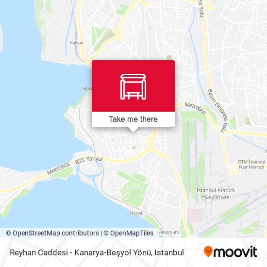 Reyhan Caddesi - Kanarya-Beşyol Yönü map