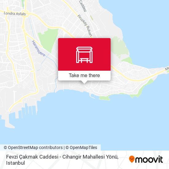 Fevzi Çakmak Caddesi - Cihangir Mahallesi Yönü map