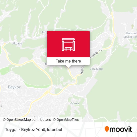 Toygar - Beykoz Yönü map