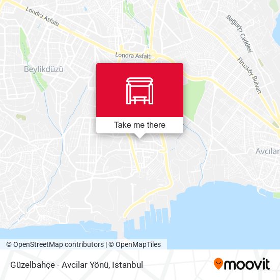 Güzelbahçe - Avcilar Yönü map