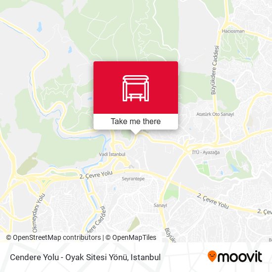 Cendere Yolu - Oyak Sitesi Yönü map