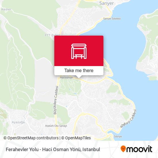 Ferahevler Yolu - Haci Osman Yönü map