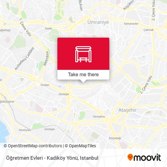Öğretmen Evleri - Kadiköy Yönü map