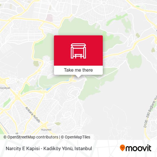 Narcity E Kapisi - Kadiköy Yönü map