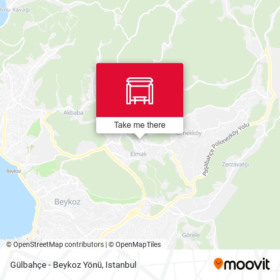 Gülbahçe - Beykoz Yönü map