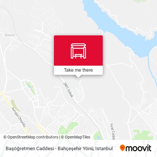 Başöğretmen Caddesi - Bahçeşehir Yönü map