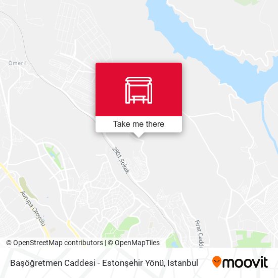 Başöğretmen Caddesi - Estonşehir Yönü map