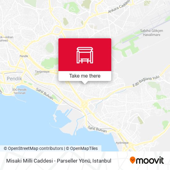 Misaki Milli Caddesi - Parseller Yönü map