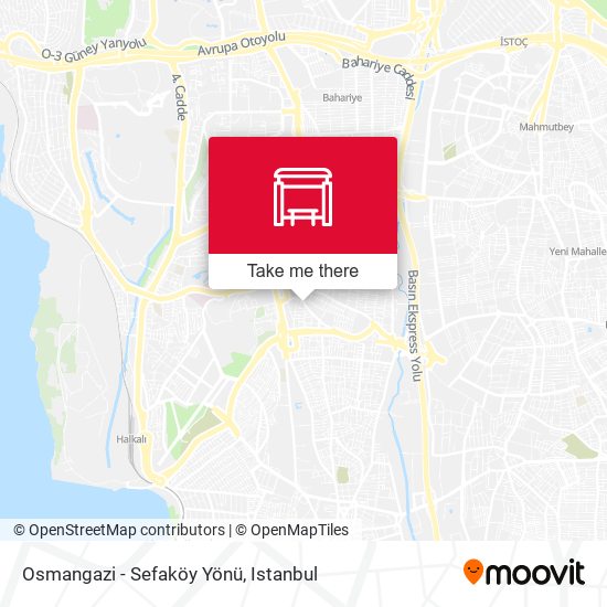 Osmangazi - Sefaköy Yönü map