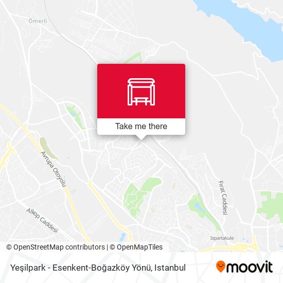 Yeşilpark - Esenkent-Boğazköy Yönü map