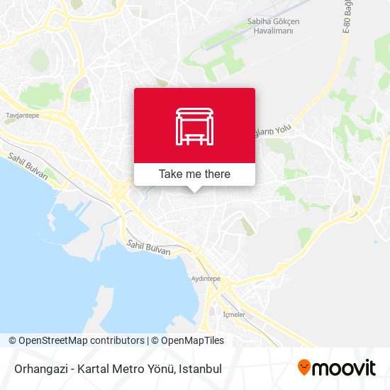 Orhangazi - Kartal Metro Yönü map