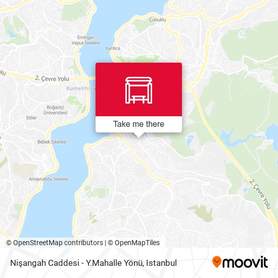 Nişangah Caddesi - Y.Mahalle Yönü map