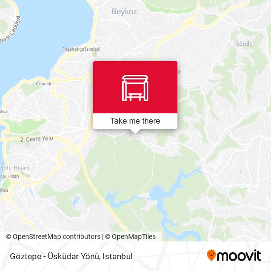 Göztepe - Üsküdar Yönü map