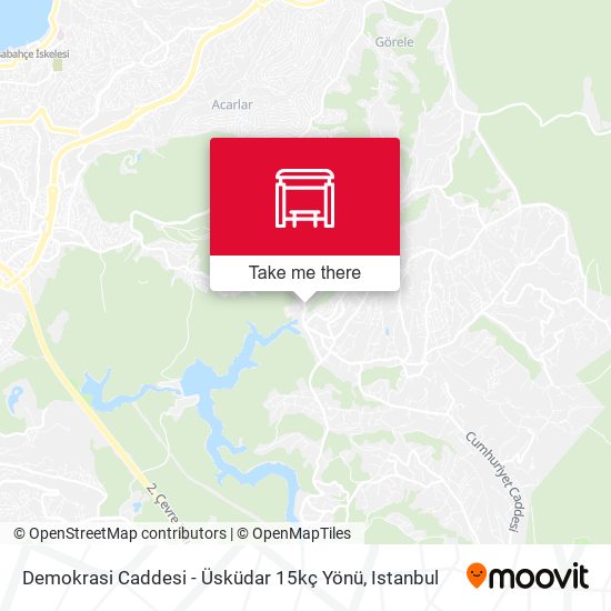 Demokrasi Caddesi - Üsküdar 15kç Yönü map