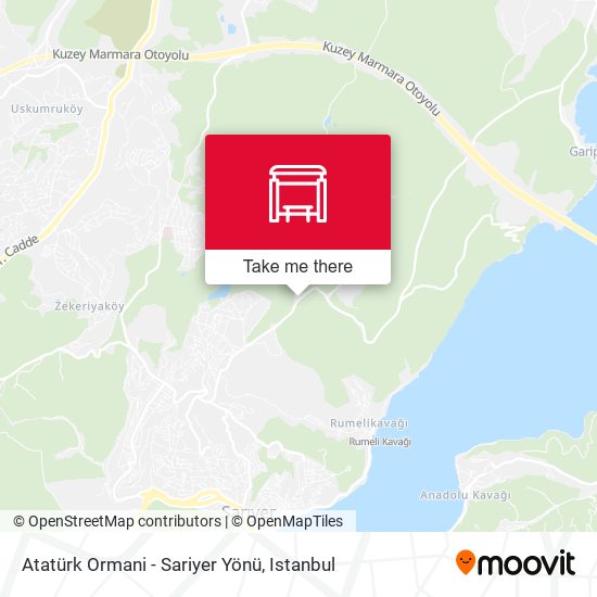 Atatürk Ormani - Sariyer Yönü map