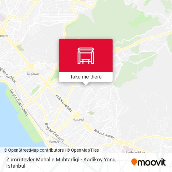 Zümrütevler Mahalle Muhtarliği - Kadiköy Yönü map